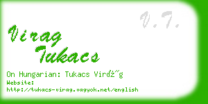 virag tukacs business card